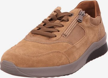 WALDLÄUFER Athletic Lace-Up Shoes in Brown: front