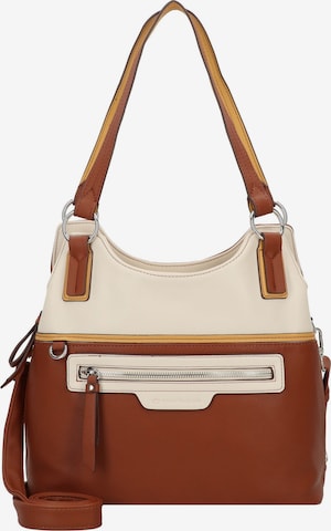 TOM TAILOR Shoulder Bag 'Jule' in Brown: front