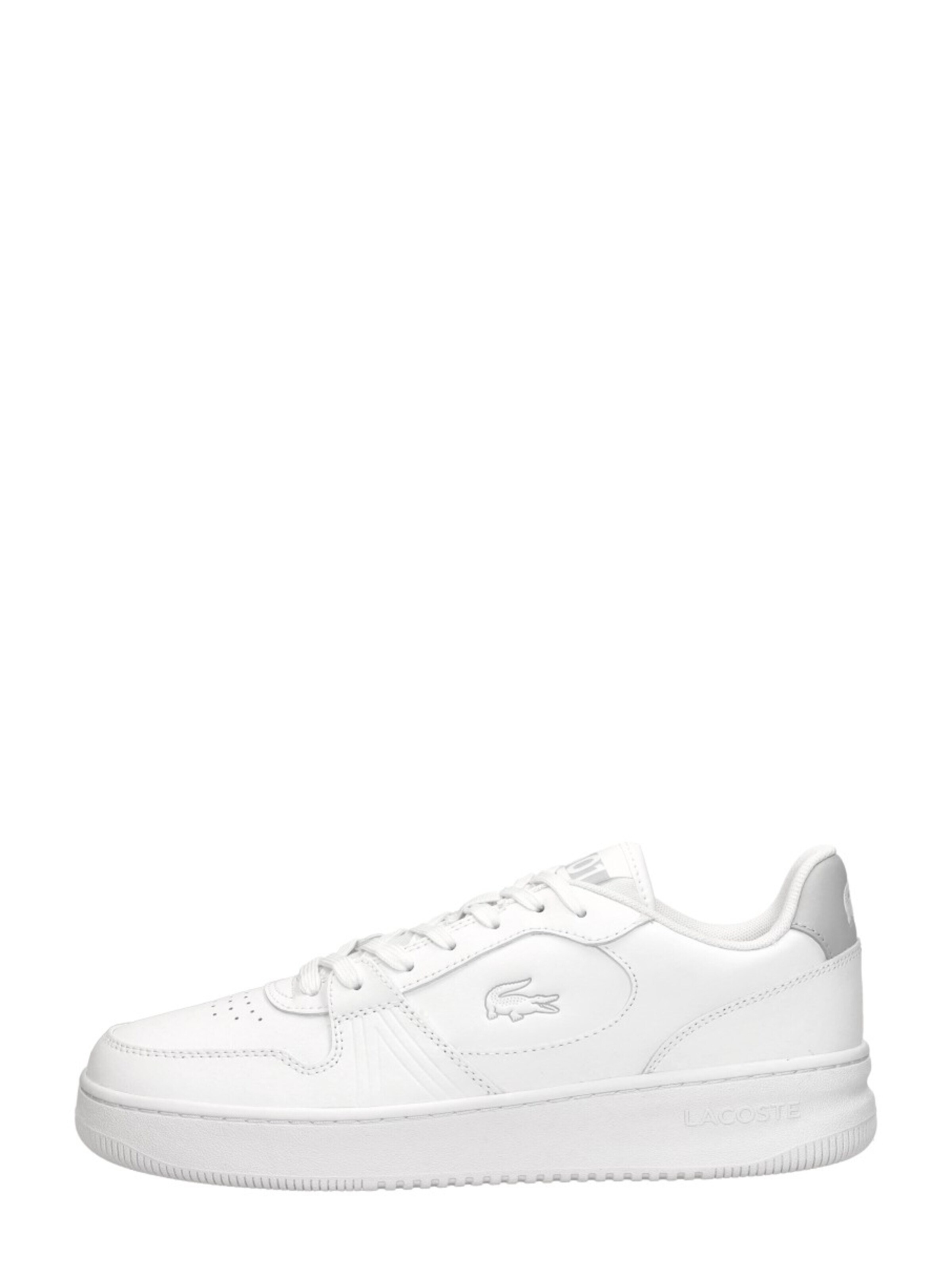 LACOSTE Lace-Up Shoes 'L001' in White: front