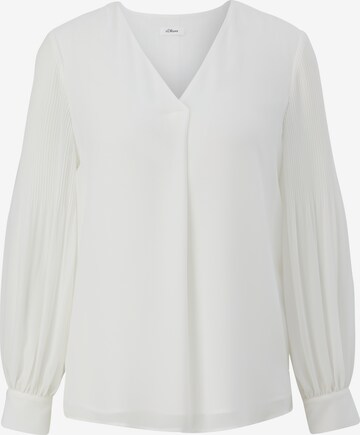 s.Oliver BLACK LABEL Blouse in Beige: voorkant