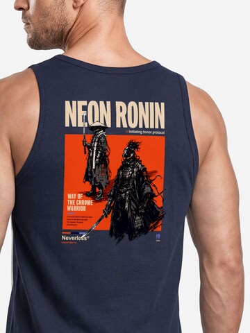 Neverless Shirt 'Neon Ronin' in Blue