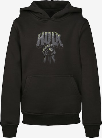 F4NT4STIC Sweatshirt 'Hulk Punch' in Zwart: voorkant
