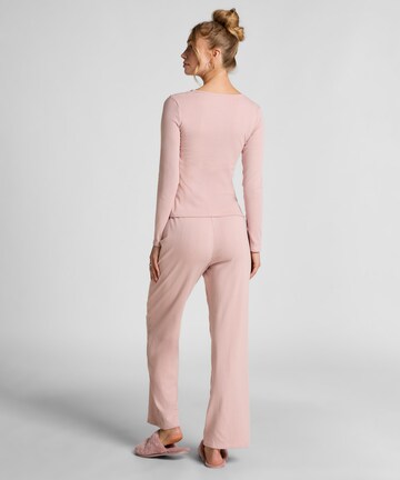 Pantalon de pyjama 'Pointelle' Hunkemöller en rose