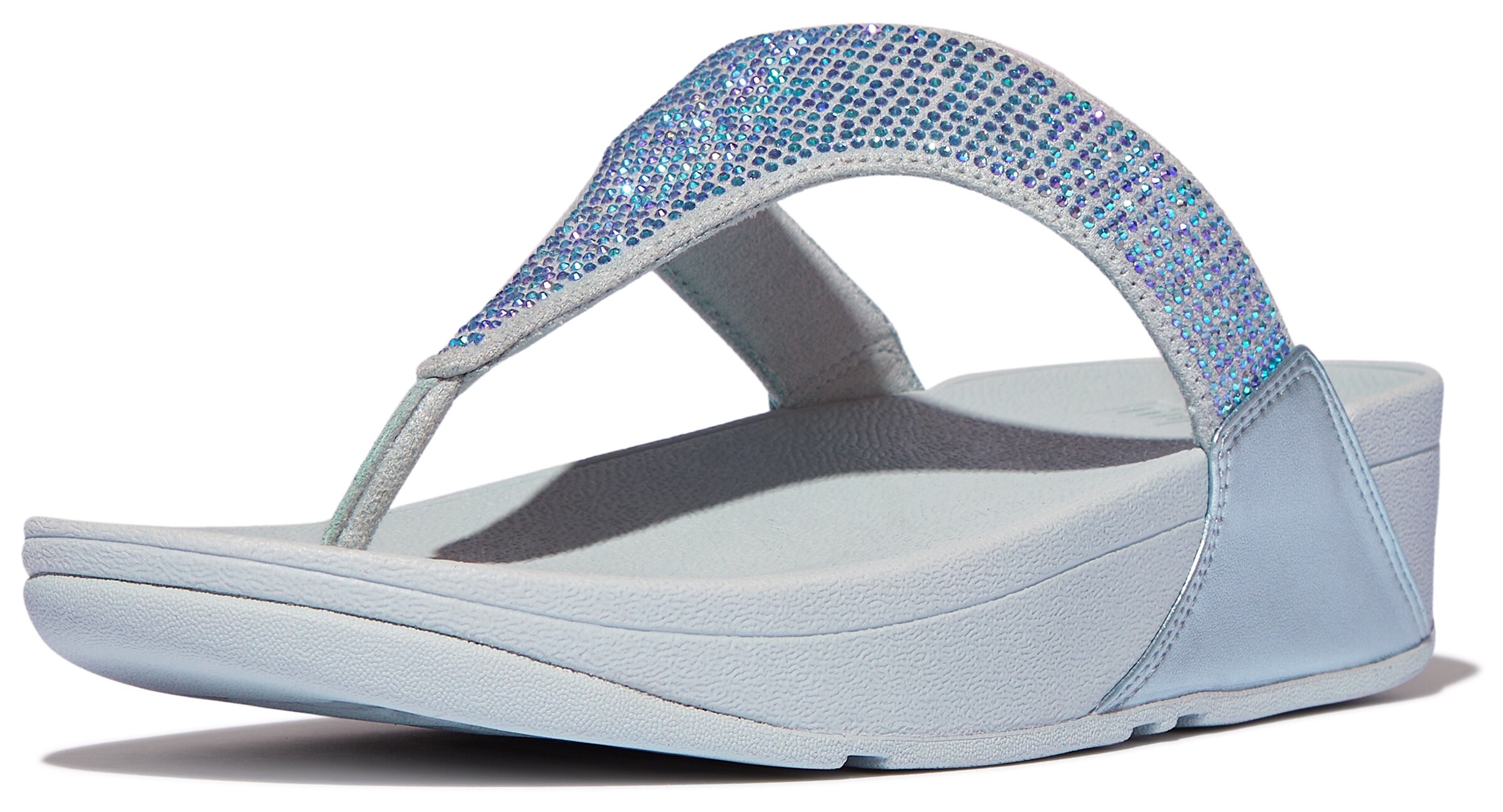 FitFlop T-Bar Sandals 'Dianette' in Blue: front