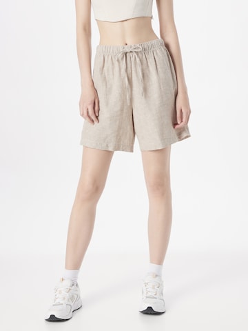 Monki Loosefit Byxa i beige: framsida