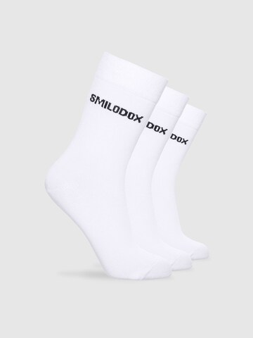 Chaussettes de sport 'Classic' Smilodox en blanc