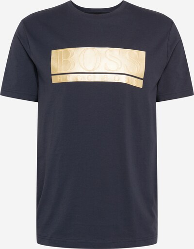 BOSS ATHLEISURE T-Shirt 'Teeonic' en bleu foncé / or, Vue avec produit