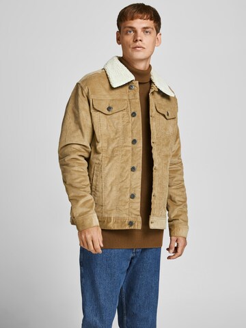 JACK & JONES Between-Season Jacket 'Stalvin' in Beige: front