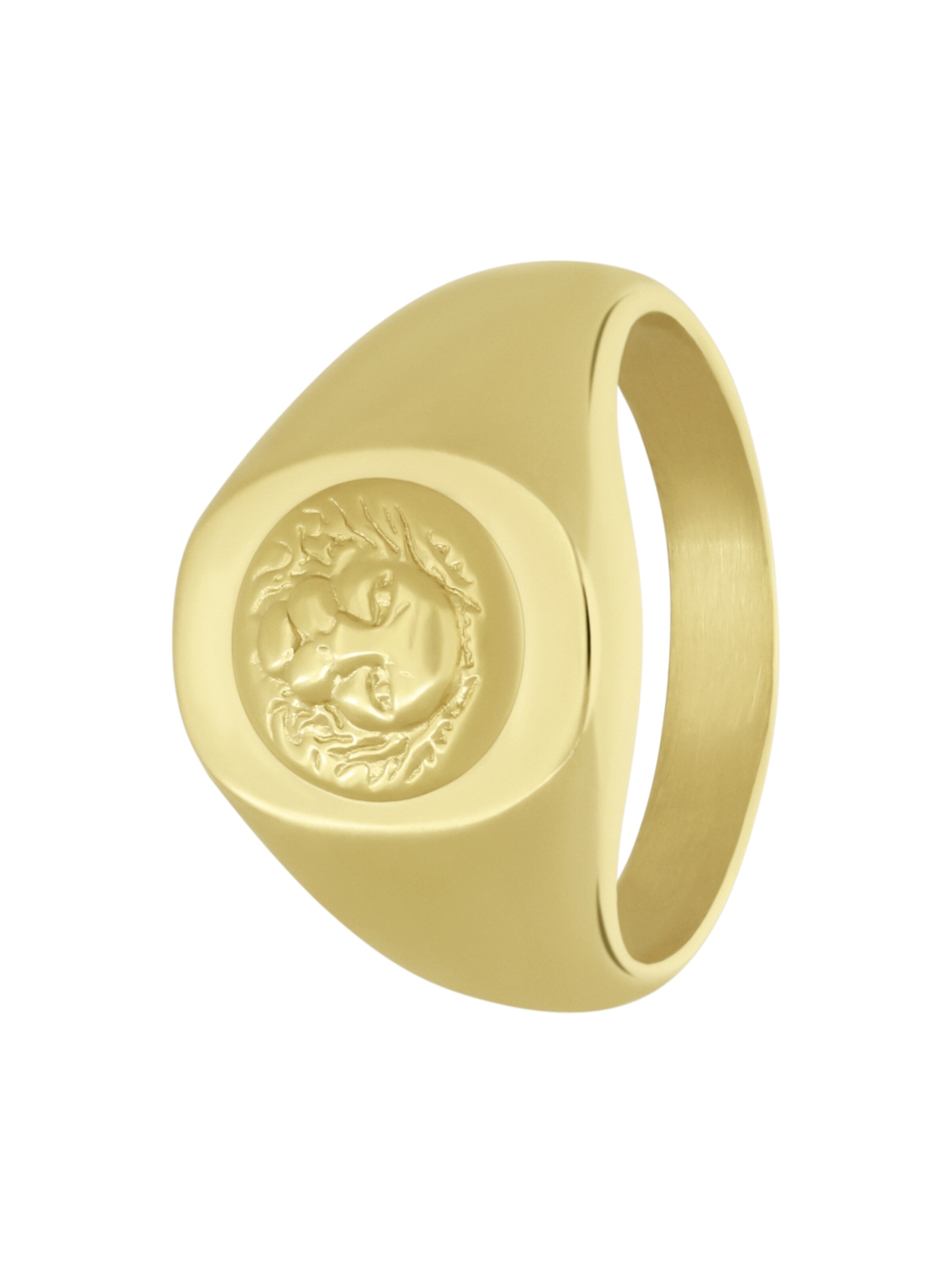 Lucardi Ring in Gold: front