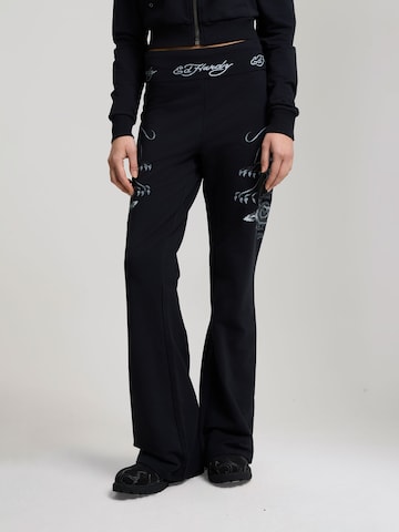 Ed Hardy - Regular Calças '1971' em preto