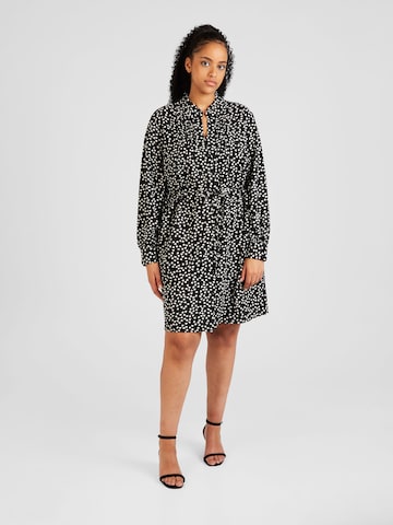 Vero Moda Curve Blousejurk in Zwart: voorkant