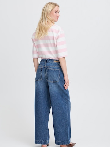 Wide leg Jeans con pieghe 'BYKANOA' di b.young in blu