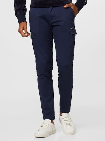 Tommy Jeans Regular Cargo Pants 'Scanton' in Blue: front