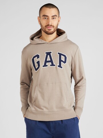 GAP Regular fit Sweatshirt in Brown: front