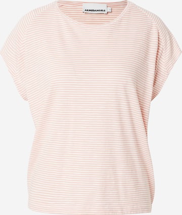 ARMEDANGELS T-Shirt ONELIAA LOVELY STRIPES in Pink: Vorderseite