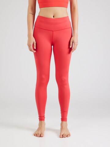 Skinny Pantaloni sport 'Hibiscus' de la Hey Honey pe roșu: față