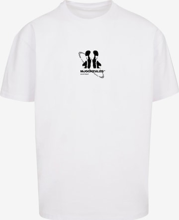 Maglietta 'Circle x Heavy' di MJ Gonzales in bianco: frontale