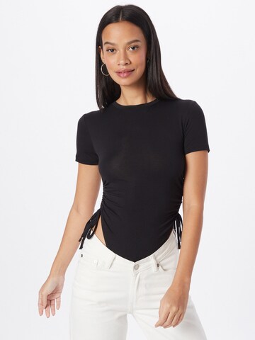 Tally Weijl Shirt body in Zwart: voorkant