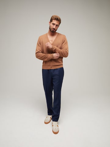 ABOUT YOU x Kevin Trapp Knit Cardigan 'Marcel' in Brown