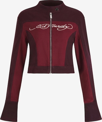 Ed HardyPrijelazna jakna - crvena boja: prednji dio