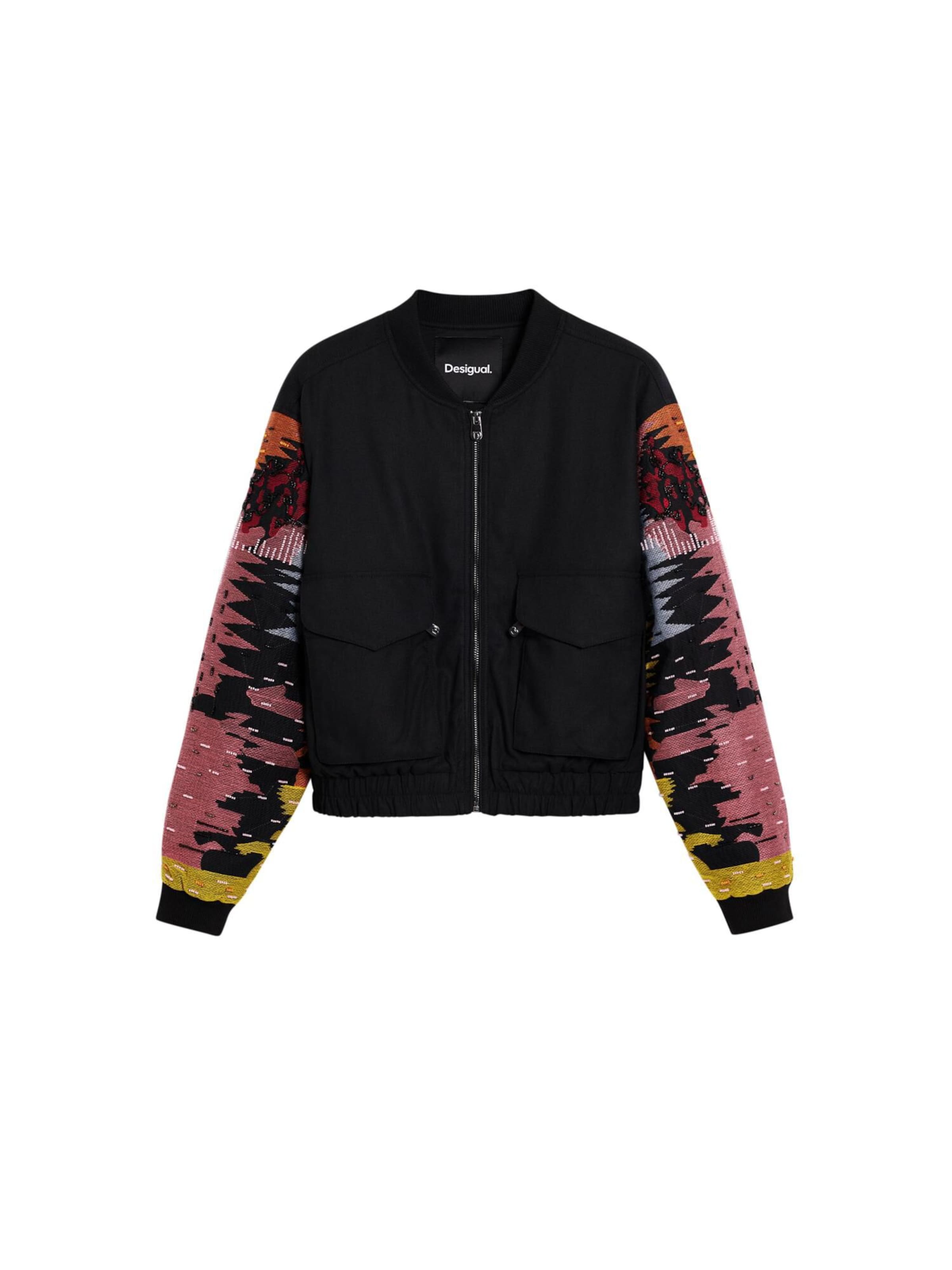 Desigual Prechodná bunda - Čierna: predná strana