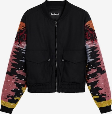 DesigualPrijelazna jakna - crna boja: prednji dio