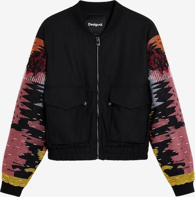 Demisezoninė striukė iš Desigual, spalva – geltona / šviesiai rožinė / juoda, Prekių apžvalga