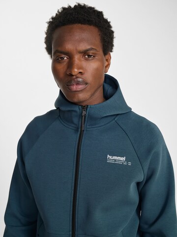 Hummel Sports sweat jacket 'Tech Fleece' in Blue