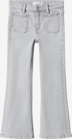 MANGO KIDS Flared Jeans in Grijs: voorkant