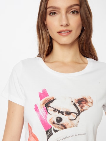 EINSTEIN & NEWTON - Camiseta 'Hund Buch' en blanco