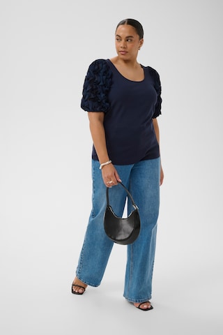 KAFFE CURVE - Camiseta 'KCLinda' en azul