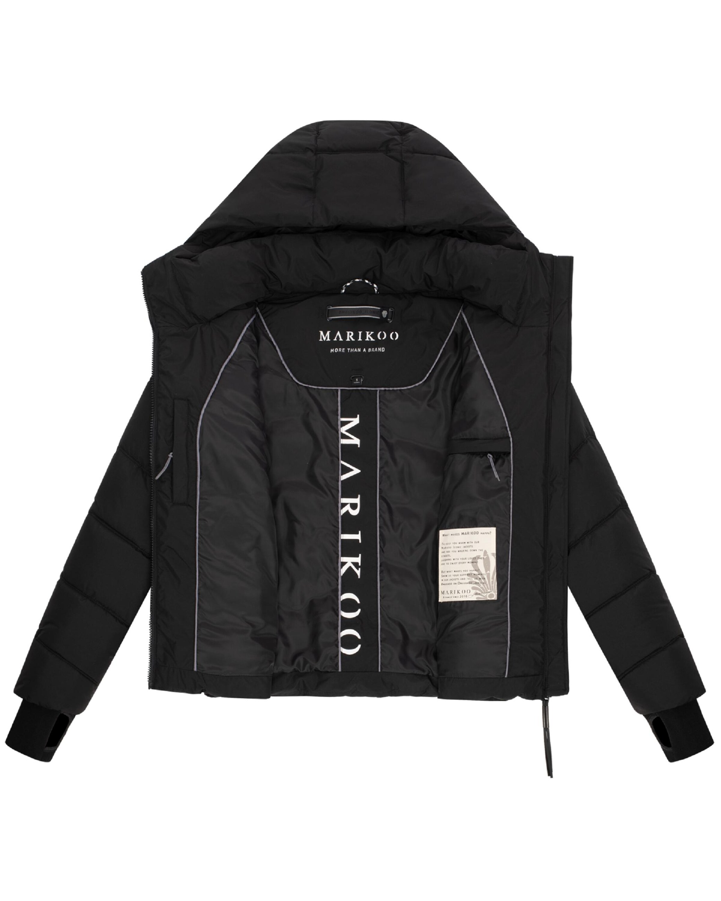 MARIKOO Winter Jacket in Black