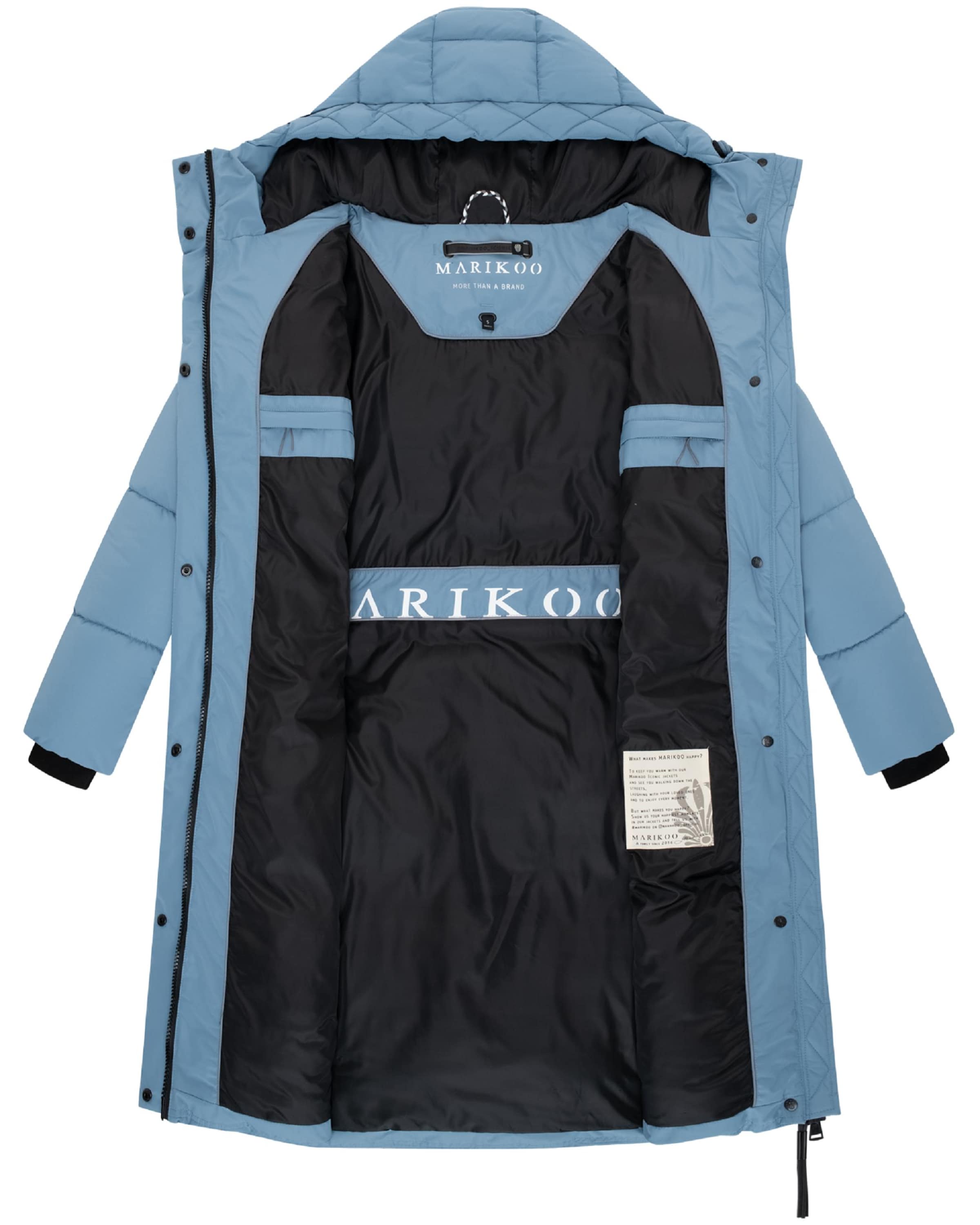 MARIKOO Зимнее пальто 'Michikoo XVI' в Синий