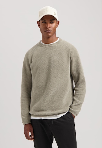 Dstrezzed Sweatshirt 'Chenille' in Grau: Vorderseite