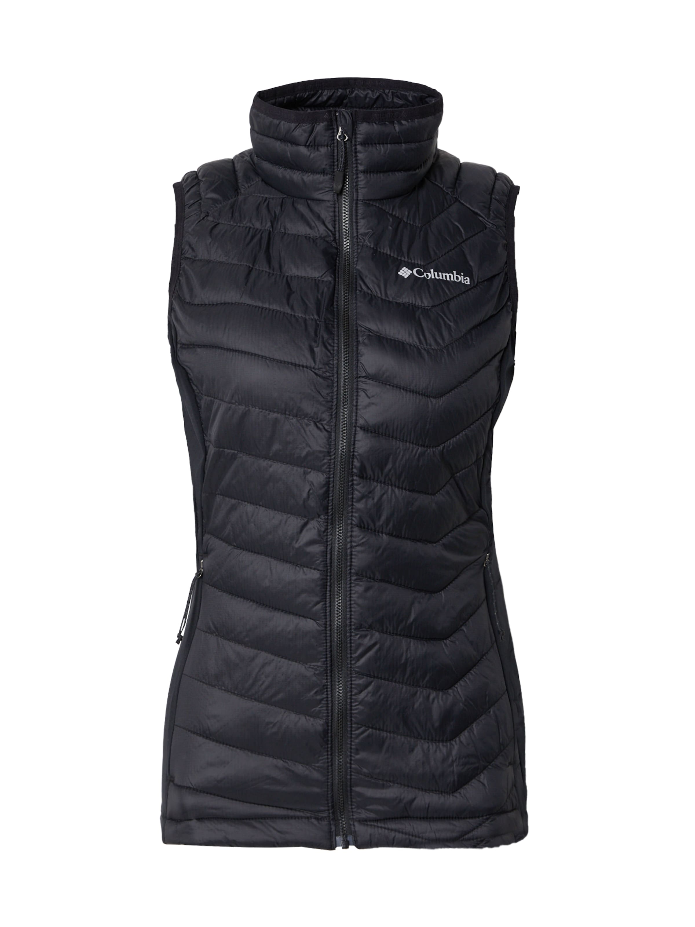 Vestă sport 'Powder Pass II' de la COLUMBIA pe negru: față