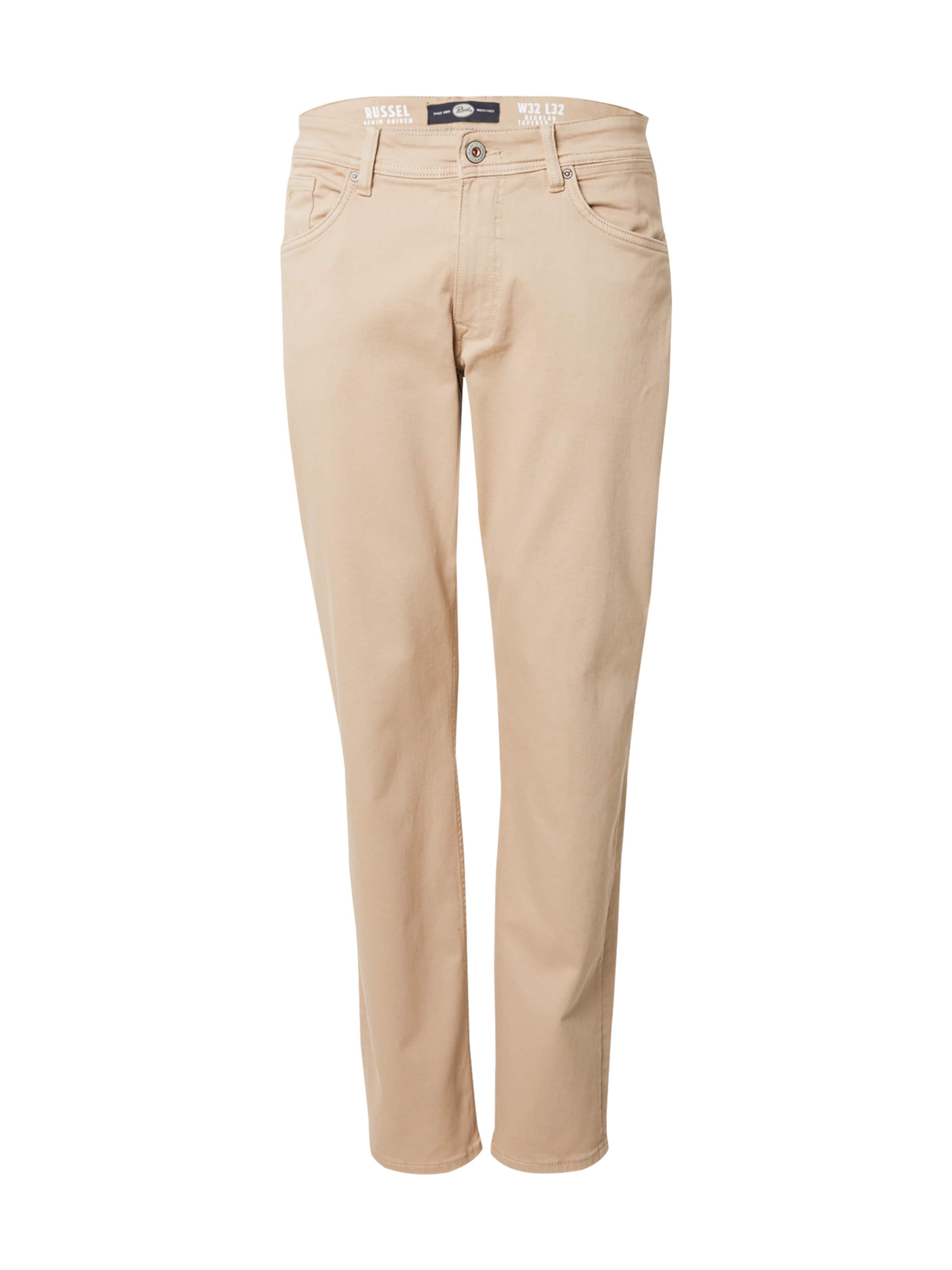 Tapered Pantaloni 'Russel Flamingobreeze' di Petrol Industries in marrone: frontale