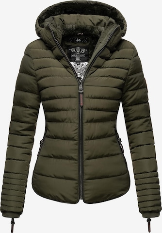 MARIKOO Winter Jacket 'Amber' in Green: front