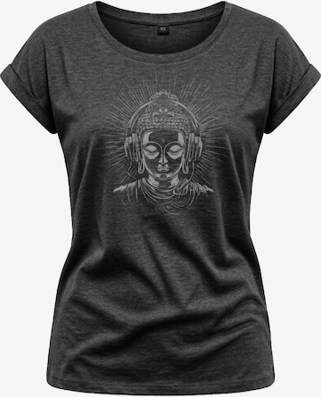 MAKAYA Shirt 'Buddha' in Grey: front