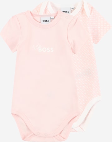BOSS Kidswear Sparkebukse/body i rosa: forside