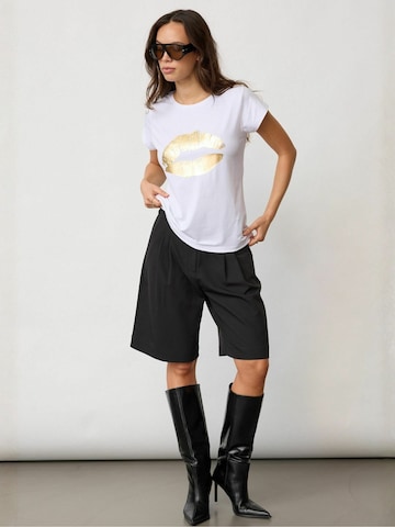 co'couture - Top ' KissCC ' en oro