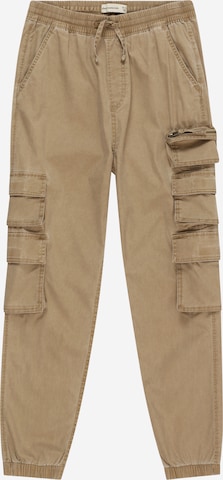 Tapered Pantaloni de la Abercrombie & Fitch pe maro: față