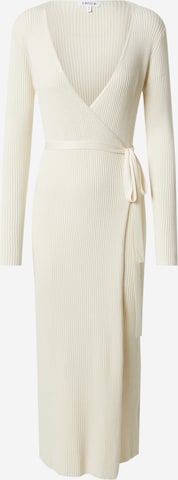 EDITED Stickad klänning 'Mailien' i beige: framsida