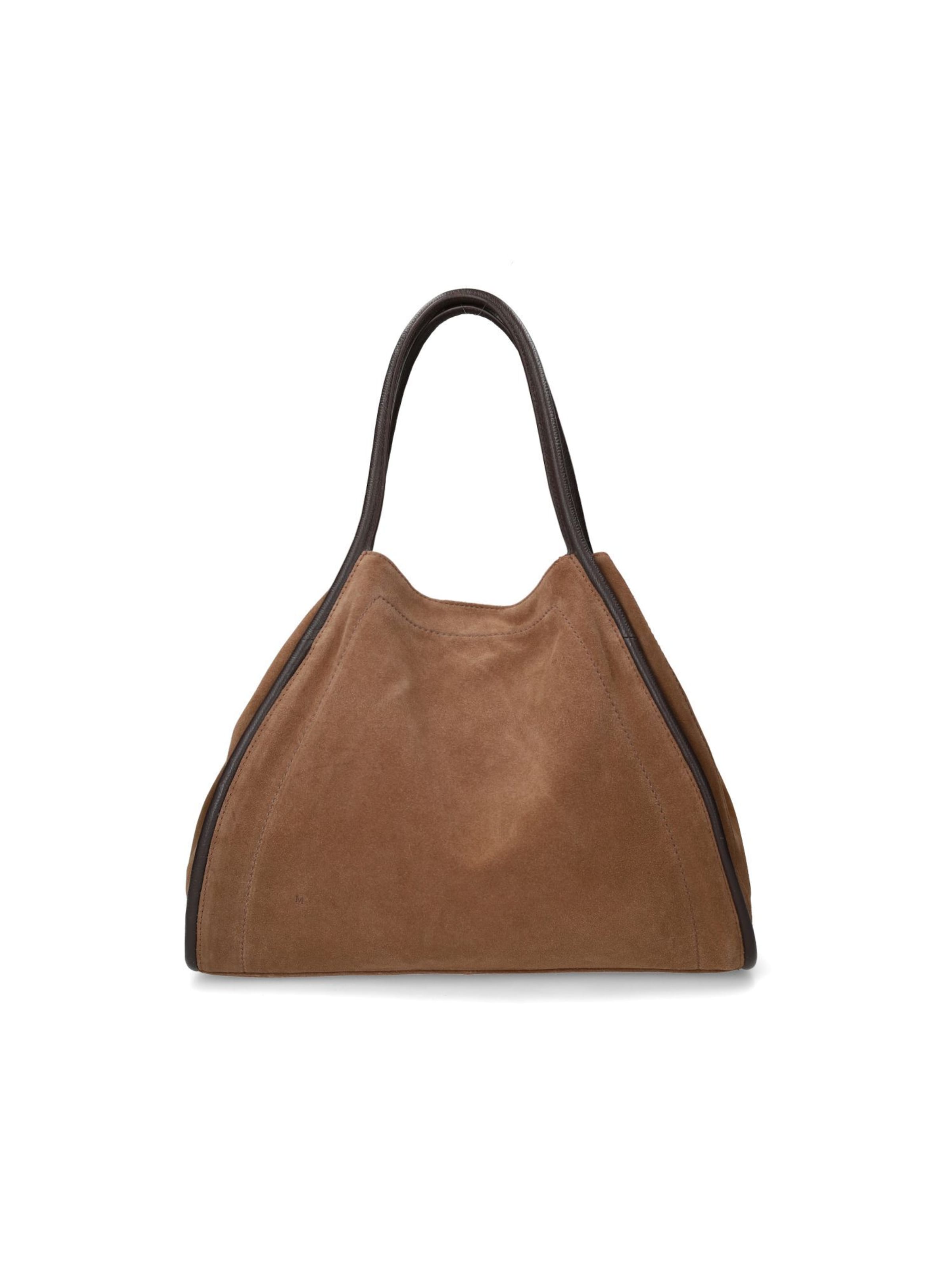 MANFIELD Handtas in Bruin: voorkant