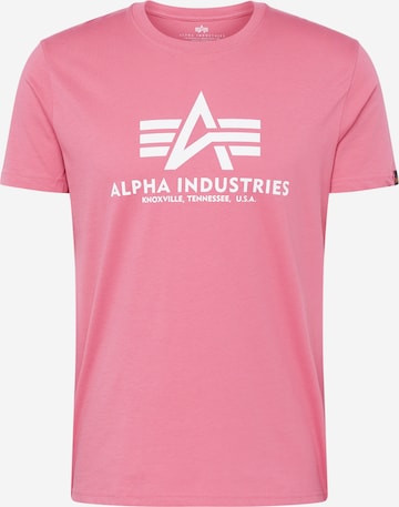 ALPHA INDUSTRIES T-Shirt in Pink: predná strana