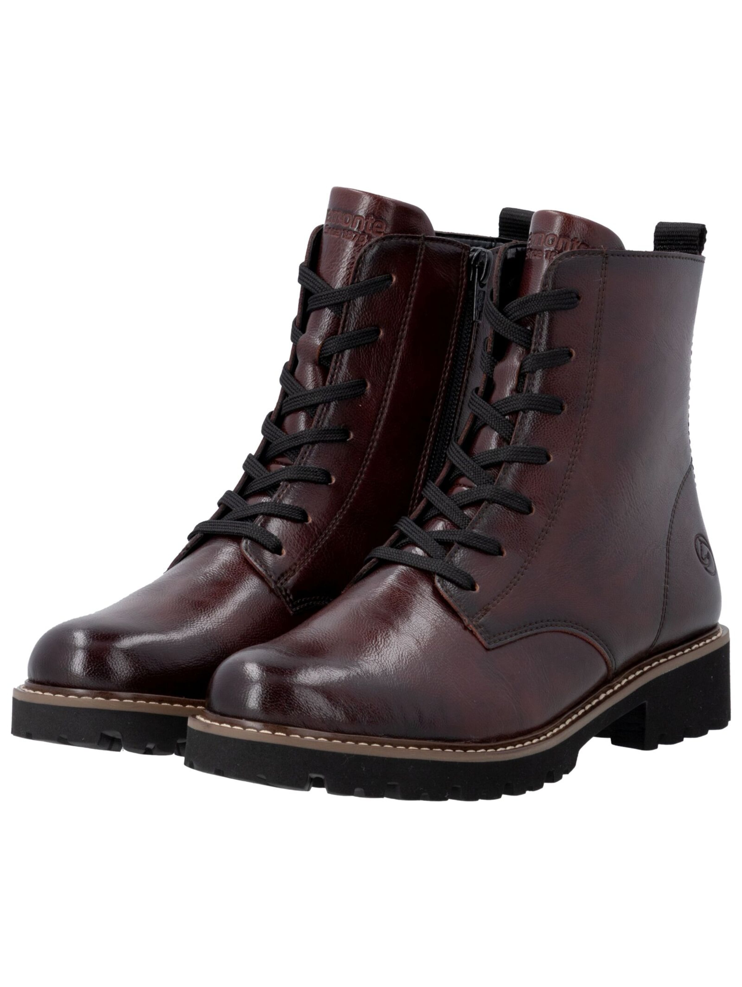 REMONTE Lace-up bootie in Brown