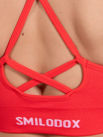 Bustier Soutien-gorge de sport Smilodox en rouge