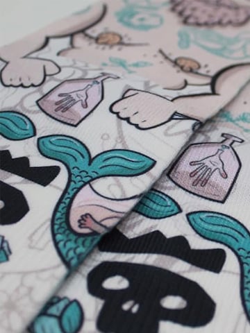 Surf Monkey - Calcetines deportivos en blanco