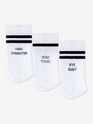 Occulto Sportsocken 'Leo'‌‌‌ in Weiß