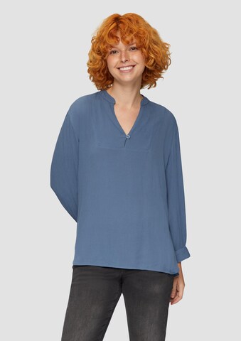 QS Bluse in Blau: Vorderseite