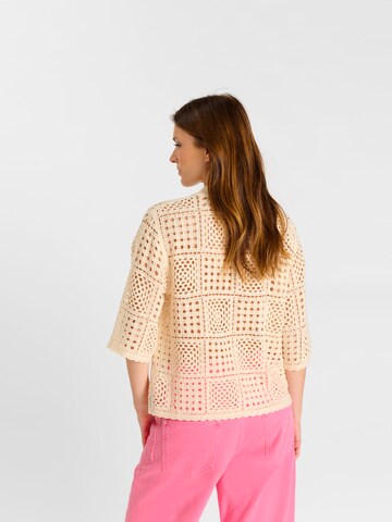 Vestes en maille Le Temps Des Cerises en jaune